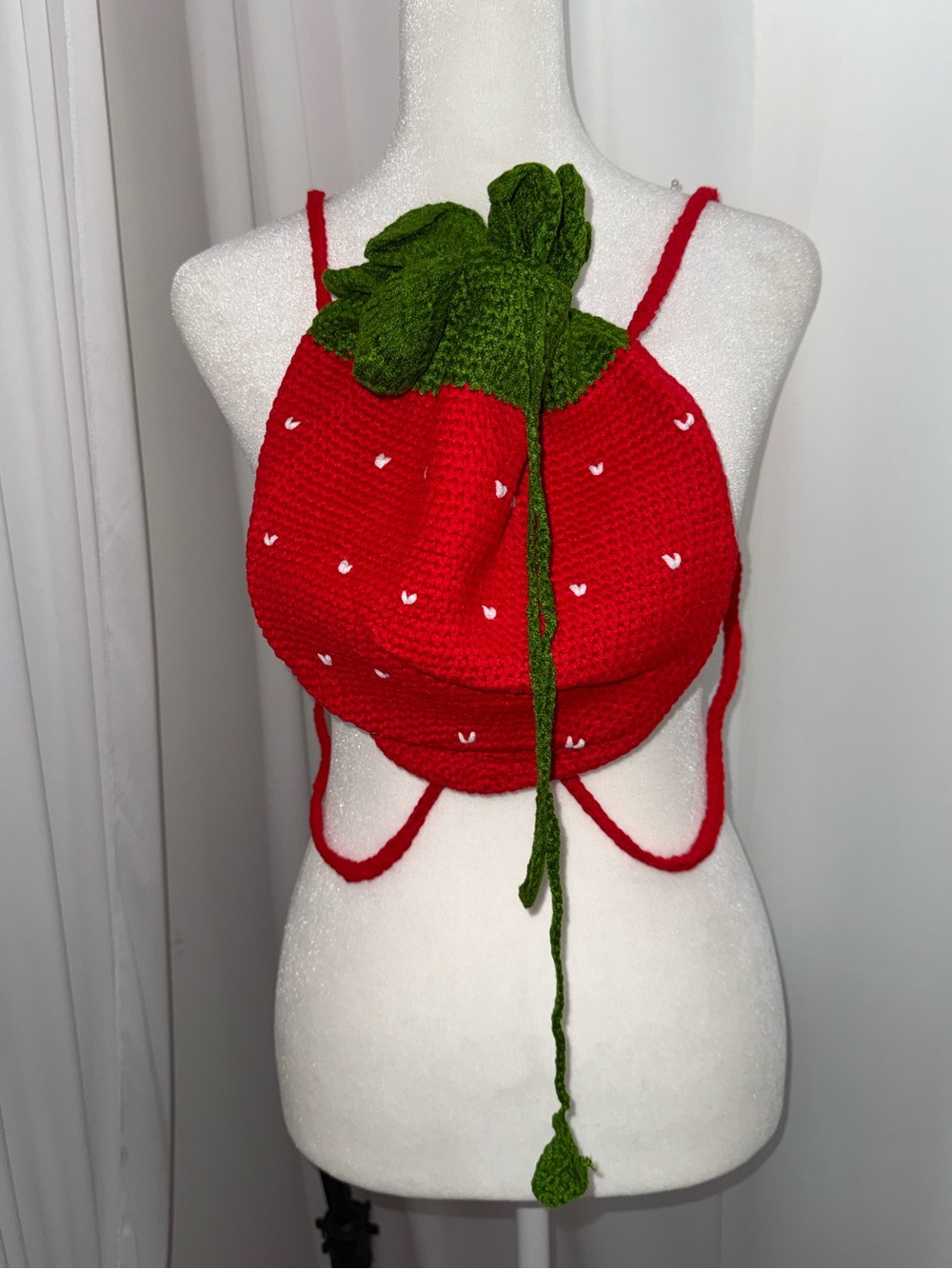 Brand new knit strawberry bag